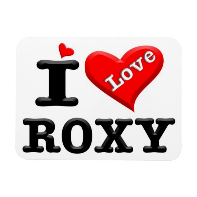I LOVE ROXY MAGNET (Horizontal)