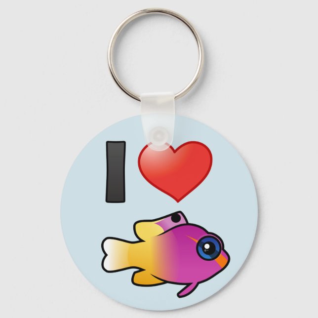 I Love Royal Gramma Key Ring (Front)