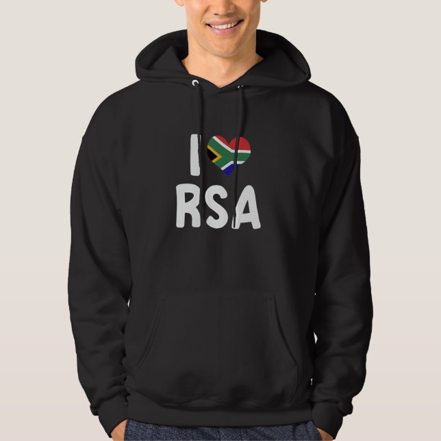 I Love RSA Republic of South Africa South African  Hoodie (Front)
