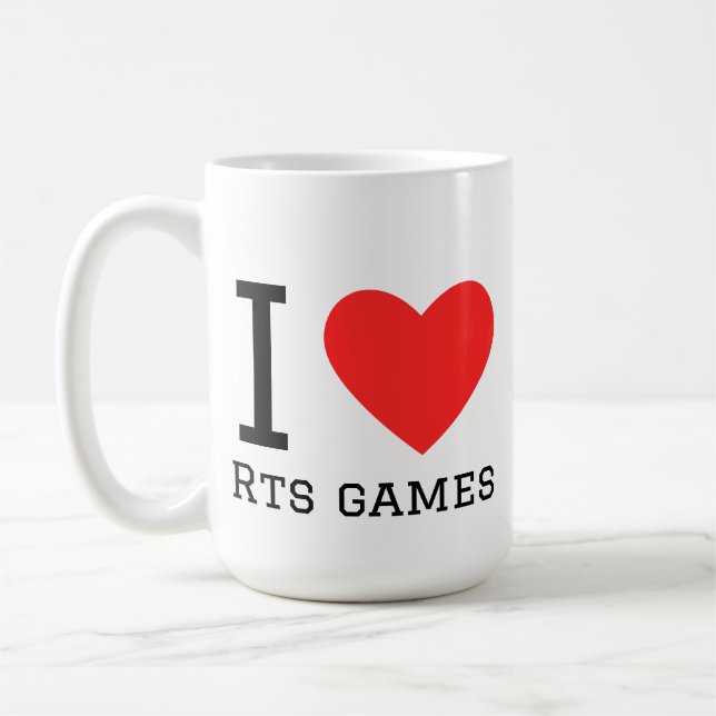 I love rts games coffee mug (Left)
