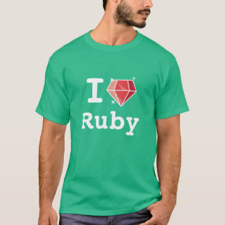 I Love Ruby Happy Coder Shirt