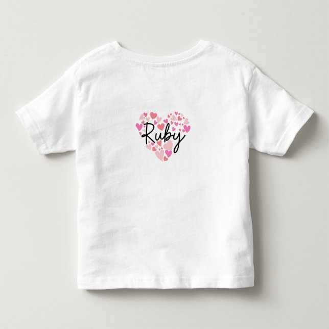 I love Ruby Toddler T-Shirt (Back)