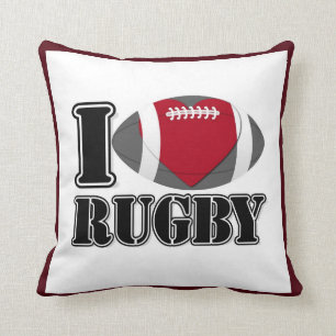 I Love Rugby Pillow