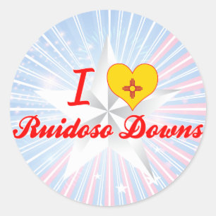 I Love Ruidoso Downs, New Mexico Classic Round Sticker