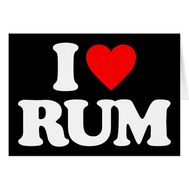 I LOVE RUM (Front Horizontal)