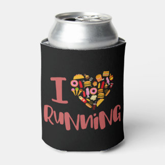 I Love Running (For Food) Can Cooler