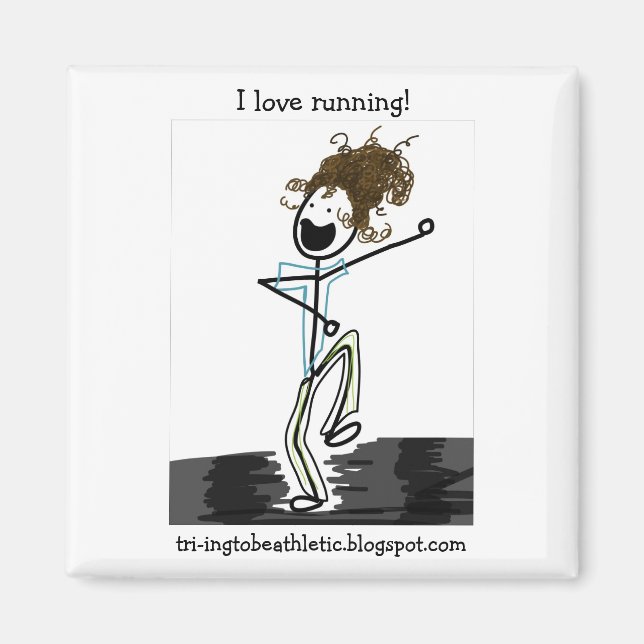 I love running! magnet (Front)