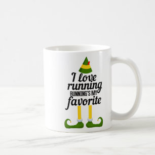 I Love Running, Running's My Favorite Funny Christ Coffee Mug