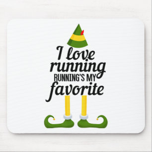 I Love Running, Running's My Favorite Funny Christ Mouse Mat