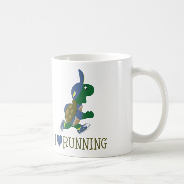 I love running turtle coffee mug (Right)