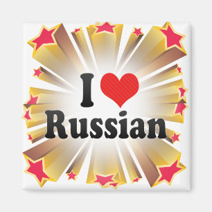 I Love Russian Magnet
