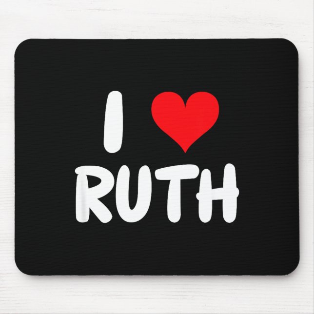 I Love Ruth - Heart - Name  Mouse Mat (Front)