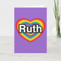 I love Ruth. I love you Ruth. Heart