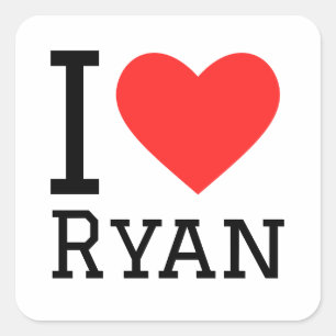 I love ryan square sticker