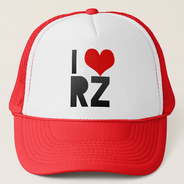 I Love RZ Trucker Hat (Front)