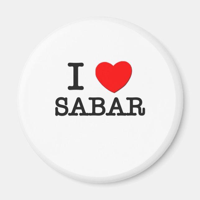 I Love Sabar Magnet (Front)