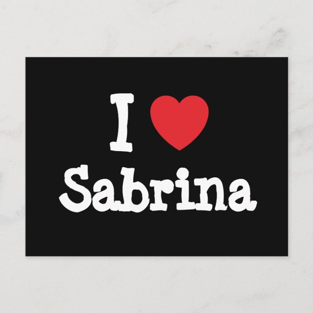 I love Sabrina heart T-Shirt Postcard (Front)