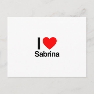 i love sabrina postcard