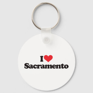 I Love Sacramento Key Ring