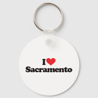 I Love Sacramento Key Ring