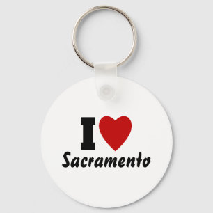 I Love Sacramento Key Ring