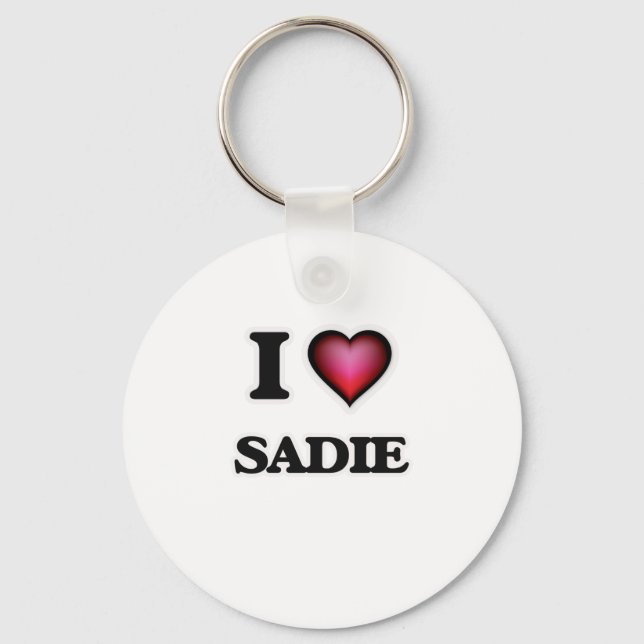 I Love Sadie Key Ring (Front)