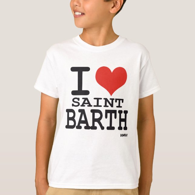 I love Saint Barth - St Barthelemy T-Shirt (Front)
