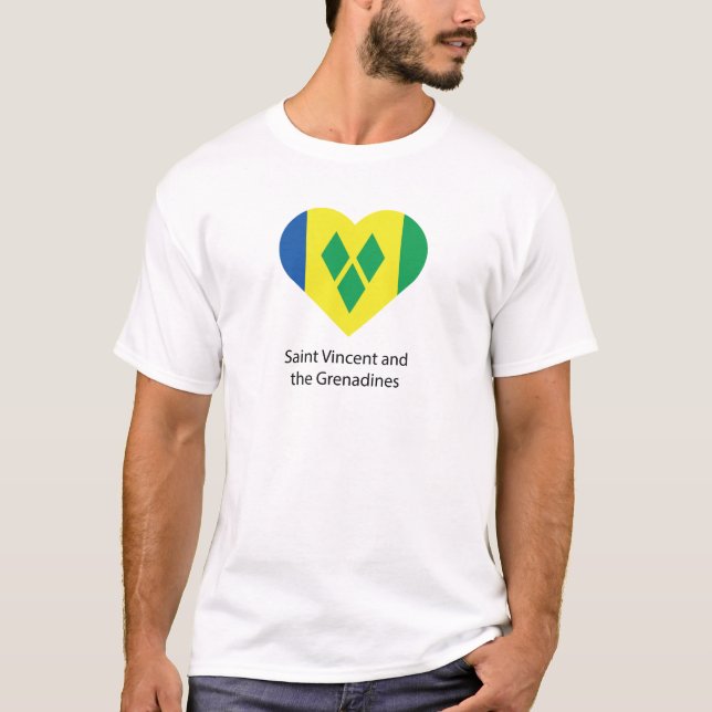 I Love Saint Vincent and the Grenadines T-Shirt (Front)