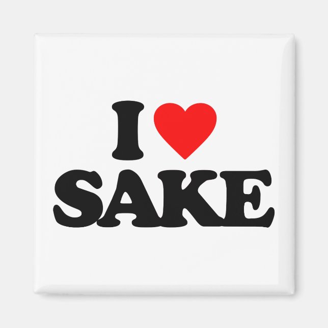 I LOVE SAKE MAGNET (Front)