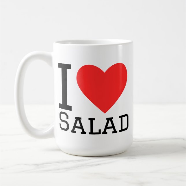 I love salad coffee mug (Left)