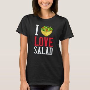 I Love Salad Vegan Dressing Bowl T-Shirt