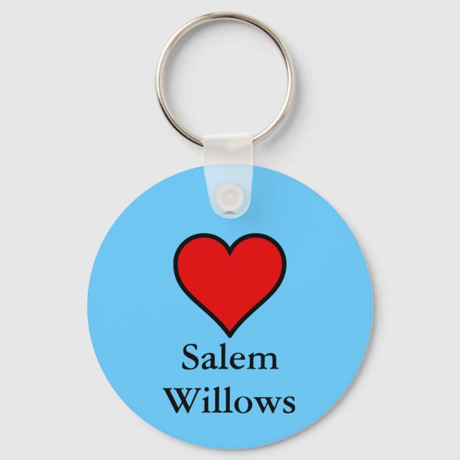 I Love Salem Willows Key Ring (Front)