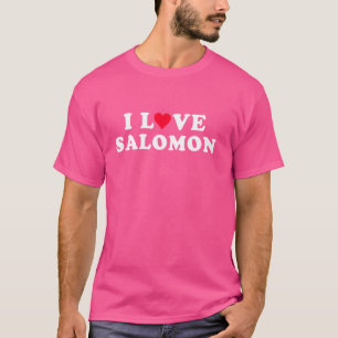 I Love Salomon Matching Girlfriend & Boyfriend Sal T-Shirt