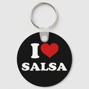 I Love Salsa Key Ring