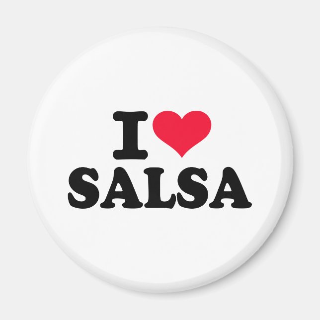 I love salsa magnet (Front)