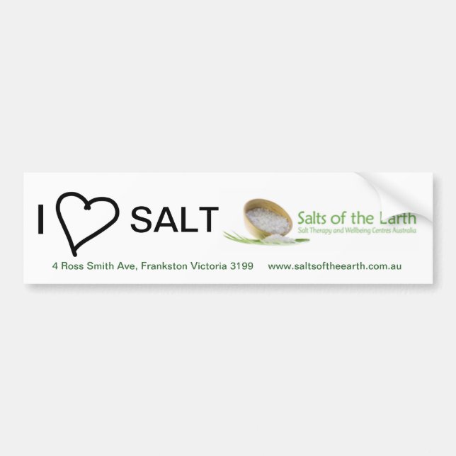 I Love Salt Frankston Bumper Sticker (Front)