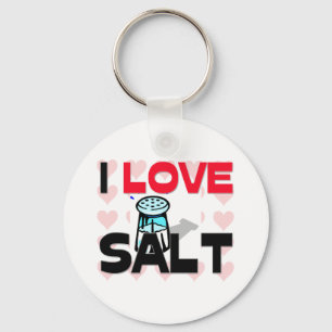 I Love Salt Key Ring