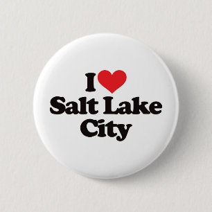 I Love Salt Lake City 6 Cm Round Badge