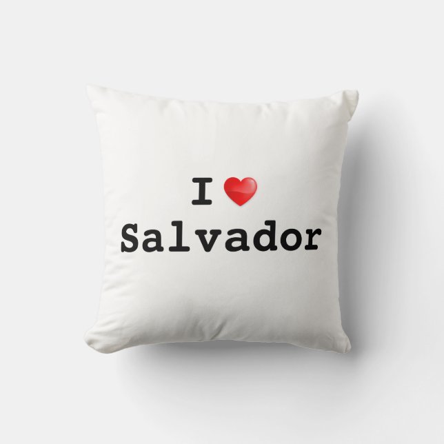 I Love Salvador Cushion (Front)