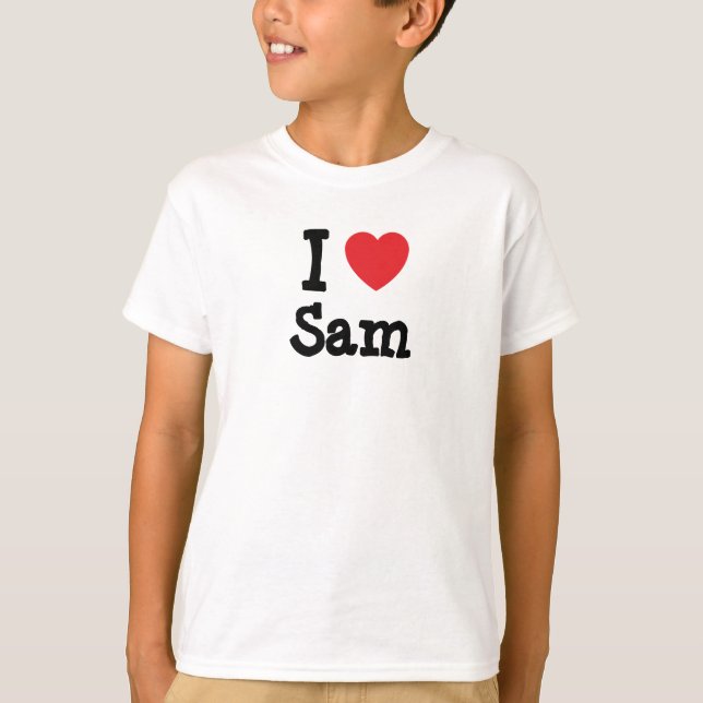 I love Sam heart T-Shirt (Front)