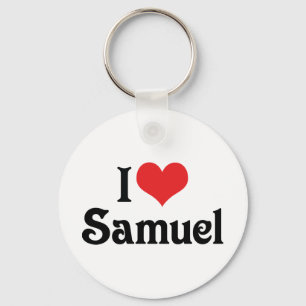 I Love Samuel Key Ring