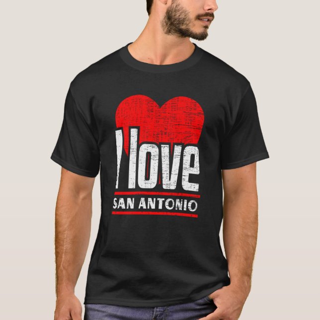I Love San Antonio Best Home City I Heart San Anto T-Shirt (Front)