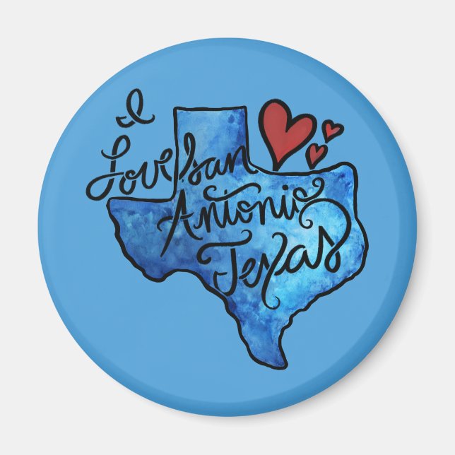 I love San Antonio Texas Magnet (Front)
