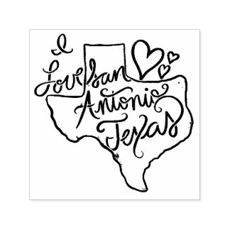 I love San Antonio Texas Self-inking Stamp