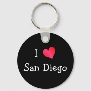 I Love San Diego Key Ring