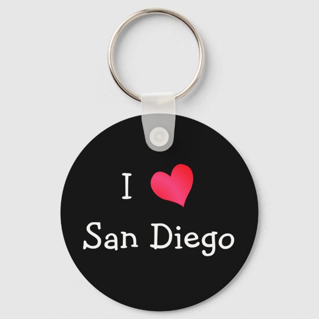 I Love San Diego Key Ring (Front)