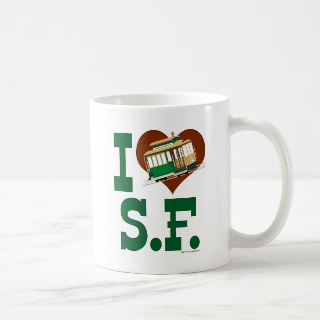 I love San Francisco Cable Cars Coffee Mug (Right)