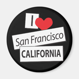 I Love San Francisco California Magnet