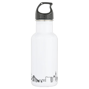 I love San Francisco in an extraordinary ecg style 532 Ml Water Bottle