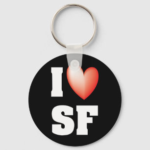 I Love San Francisco Key Ring